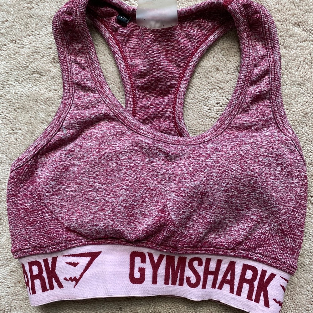Pink gymshark sports bra